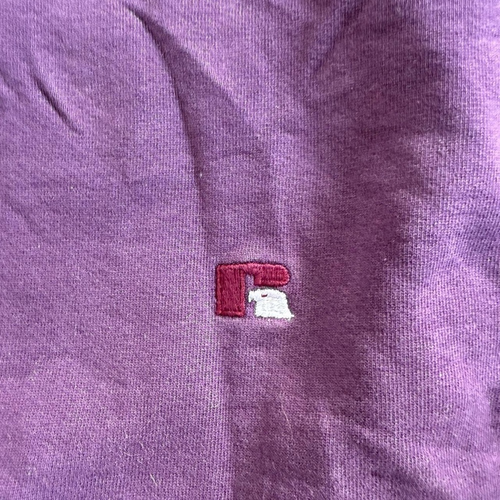 Russell Athletic Men's Crewneck Purple Sweater - Picture 3 of 4